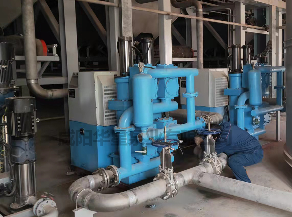 陶瓷行業(yè)ZN智能泵使用現場管道連接