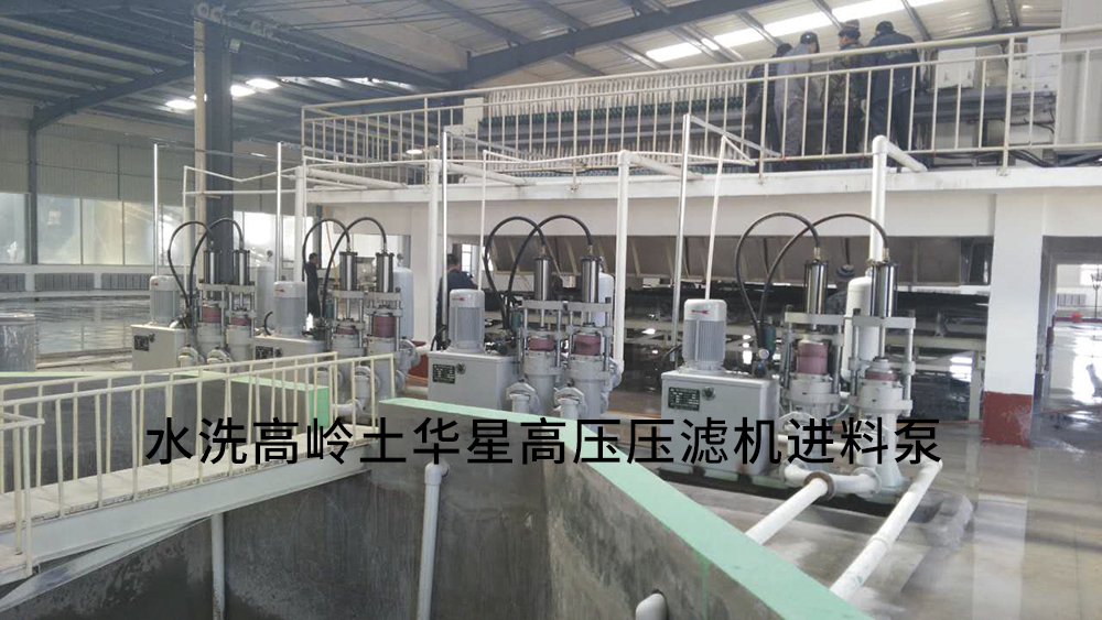 水洗高嶺土高壓壓濾機進料泵